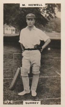 1923-25 Godfrey Phillips Cricketers #117 Miles Howell Front