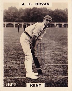 1923-25 Godfrey Phillips Cricketers #118 John Bryan Front