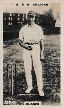 1923-25 Godfrey Phillips Cricketers #130 Arthur Gilligan Front