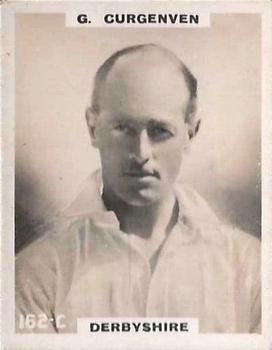 1923-25 Godfrey Phillips Cricketers #162 Gilbert Curgenven Front