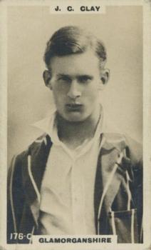 1923-25 Godfrey Phillips Cricketers #176 John Clay Front