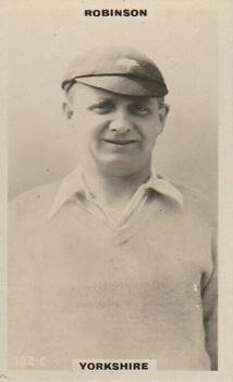 1923-25 Godfrey Phillips Cricketers #182 Emmott Robinson Front