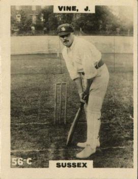 1923-25 Godfrey Phillips Cricketers #56 Joe Vine Front