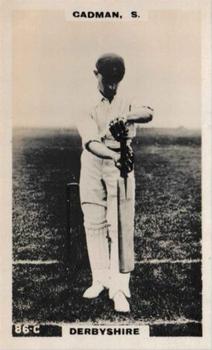 1923-25 Godfrey Phillips Cricketers #86 Samuel Cadman Front