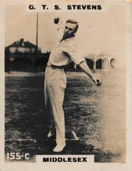 1923-25 Godfrey Phillips Cricketers #155 Greville Stevens Front