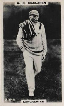 1923-25 Godfrey Phillips Cricketers #218 Archie MacLaren Front