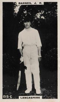 1923-25 Godfrey Phillips Cricketers #215 John Barnes Front