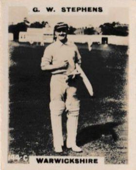 1923-25 Godfrey Phillips Cricketers #144 George Stephens Front
