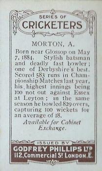 1923-25 Godfrey Phillips Cricketers #69 Arthur Morton Back
