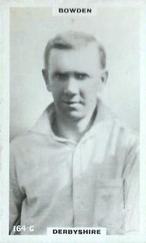 1923-25 Godfrey Phillips Cricketers #164 Ernest Bowden Front