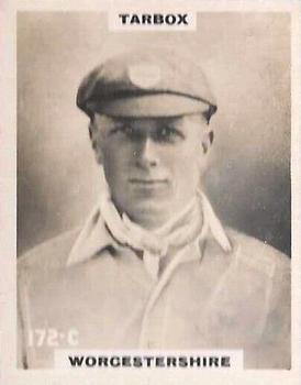 1923-25 Godfrey Phillips Cricketers #172 Charles Tarbox Front