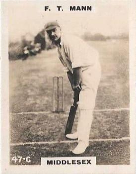 1923-25 Godfrey Phillips Cricketers #47 Frank Mann Front