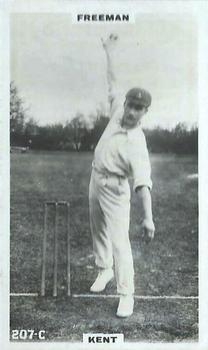 1923-25 Godfrey Phillips Cricketers #207 Alfred Freeman Front