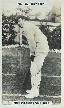 1923-25 Godfrey Phillips Cricketers #78 William Denton Front