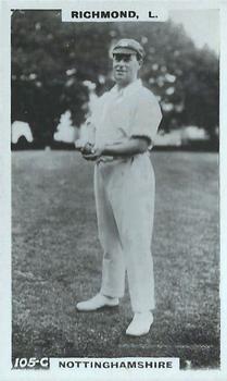 1923-25 Godfrey Phillips Cricketers #105 Tom Richmond Front