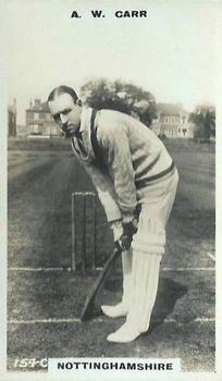 1923-25 Godfrey Phillips Cricketers #154 Arthur Carr Front