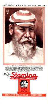 1947 Stamina An Ideal Cricket Eleven Series #1 W. G. Grace Front