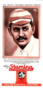 1947 Stamina An Ideal Cricket Eleven Series #2 K.S. Ranjitsinhji Front