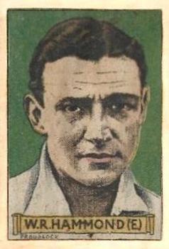 1936 Sunday Sun Test Cricket Heroes #NNO Wally Hammond Front