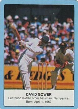 1991 Crown & Andrews Clashes For the Ashes #NNO David Gower Front