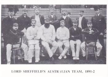 1987 Sidelines 19th Century Cricket Teams #18 Lord Sheffield's Australian Team 1891 Front