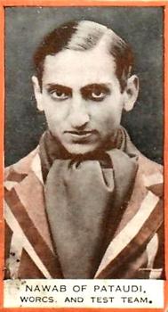 1932 Godfrey Phillips B.D.V. Cricketers #NNO Nawab Of Pataudi Front