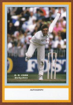 1993 County Print Services County Cricketers Autograph Series #6 Dominic Cork Front