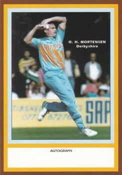 1993 County Print Services County Cricketers Autograph Series #7 Ole Mortensen Front