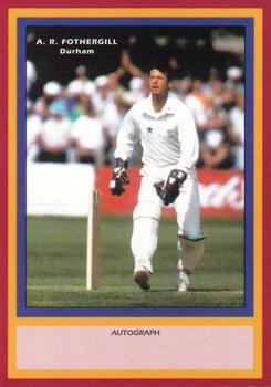 1993 County Print Services County Cricketers Autograph Series #19 Andrew Fothergill Front