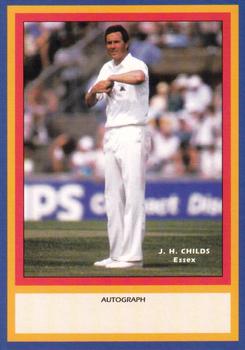 1993 County Print Services County Cricketers Autograph Series #26 John Childs Front