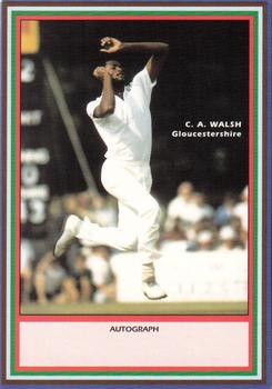 1993 County Print Services County Cricketers Autograph Series #60 Courtney Walsh Front