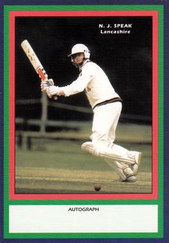 1993 County Print Services County Cricketers Autograph Series #89 Nicholas Speak Front