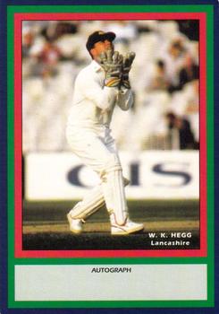 1993 County Print Services County Cricketers Autograph Series #91 Warren Hegg Front