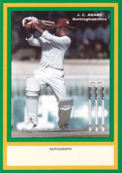 1993 County Print Services County Cricketers Autograph Series #143 Jimmy Adams Front