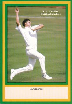 1993 County Print Services County Cricketers Autograph Series #144 Chris Cairns Front