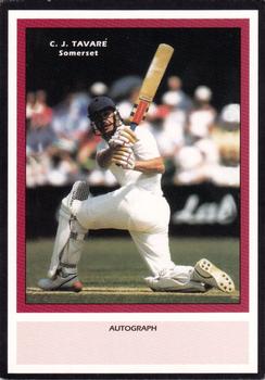 1993 County Print Services County Cricketers Autograph Series #145 Chris Tavare Front