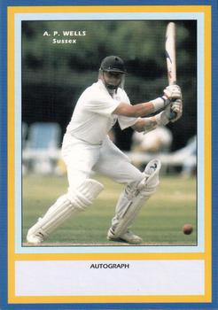 1993 County Print Services County Cricketers Autograph Series #169 Alan Wells Front