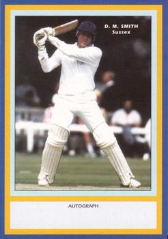 1993 County Print Services County Cricketers Autograph Series #172 David Smith Front