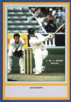 1993 County Print Services County Cricketers Autograph Series #177 Bill Athey Front