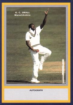 1993 County Print Services County Cricketers Autograph Series #190 Gladstone Small Front