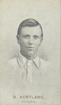1911-12 British American Tobacco Australian and English Cricketers #4 Bert Kortlang Front