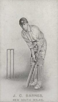 1911-12 British American Tobacco Australian and English Cricketers #27 John Barnes Front