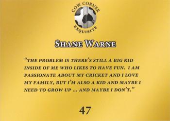 2023 Cow Corner Exquisite #47 Shane Warne Back