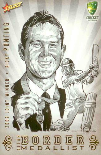 2009-10 Select - Sketches #CCSK8 Ricky Ponting Front