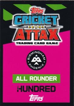2023 Topps Cricket Attax The Hundred #1 Chris Benjamin Back
