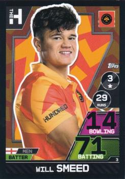 2023 Topps Cricket Attax The Hundred #3 Will Smeed Front