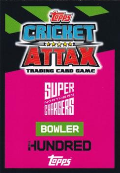 2023 Topps Cricket Attax The Hundred #26 Matthew Potts Back