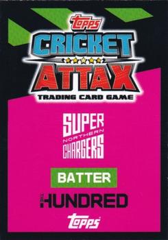 2023 Topps Cricket Attax The Hundred #27 Adam Lyth Back