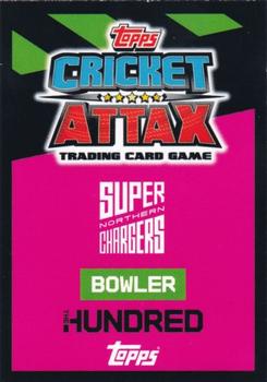 2023 Topps Cricket Attax The Hundred #28 Reece Topley Back