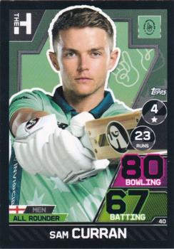 2023 Topps Cricket Attax The Hundred #40 Sam Curran Front